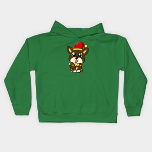 Dog Elf Kids Hoodie